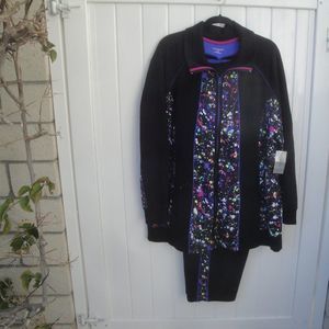 NEW Catherines 3X Jacket 2X Pants Black-Purple Mismatched Sizes 2-piece set